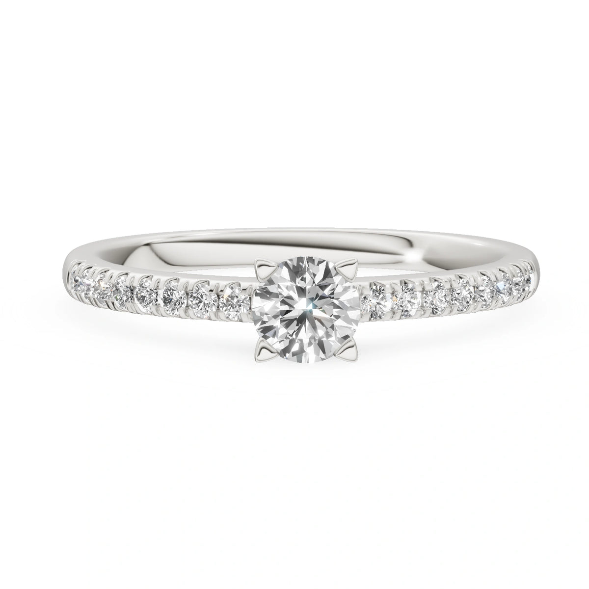 Gremari Seven Solis Verlobungsring aus Weißgold mit 0,30 ct Labordiamant – Round/Brilliant