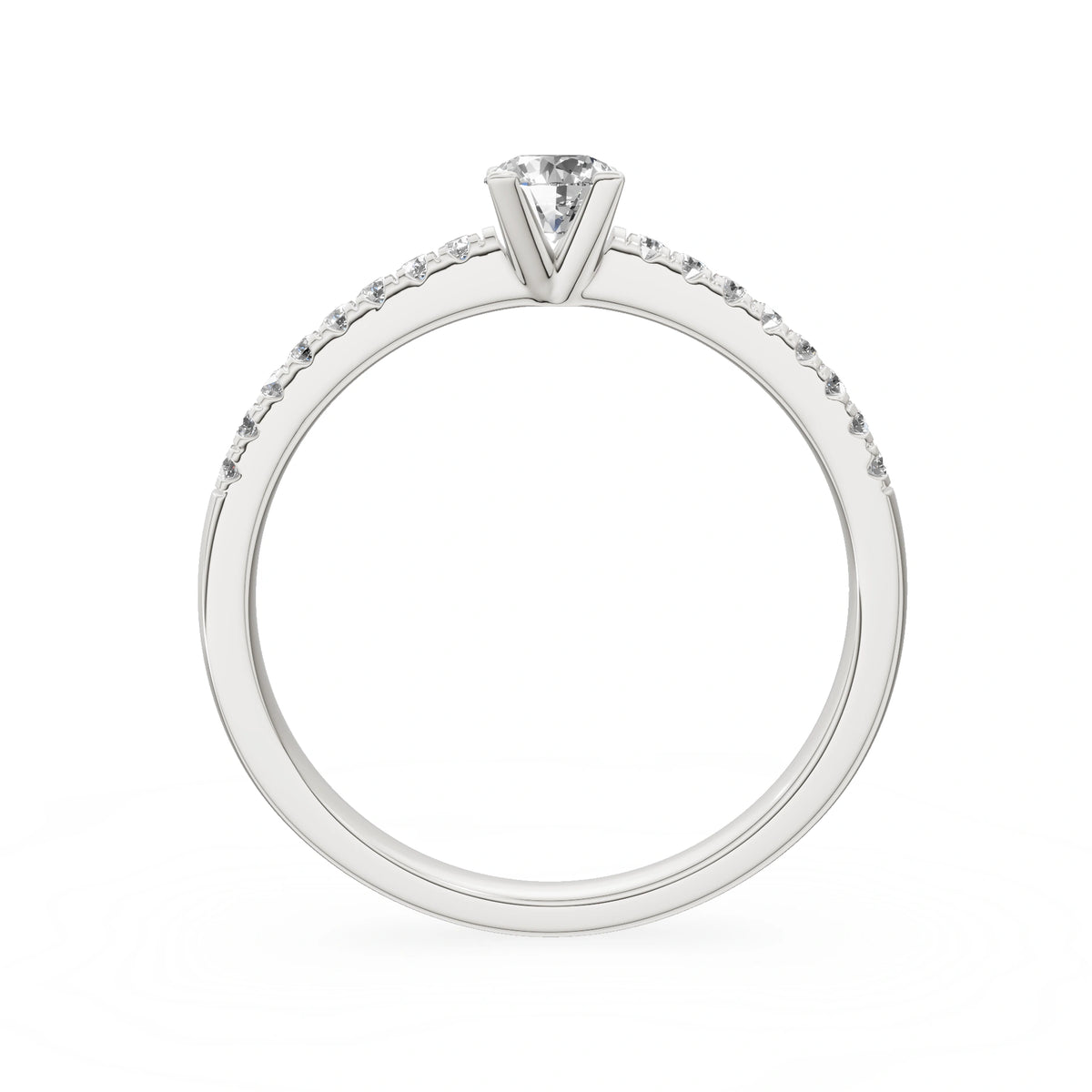 Gremari Seven Solis Verlobungsring aus Weißgold mit 0,30 ct Labordiamant – Round/Brilliant