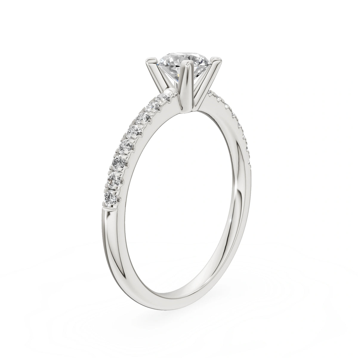 Gremari Seven Solis Verlobungsring aus Weißgold mit 0,50 ct Labordiamant – Round/Brilliant