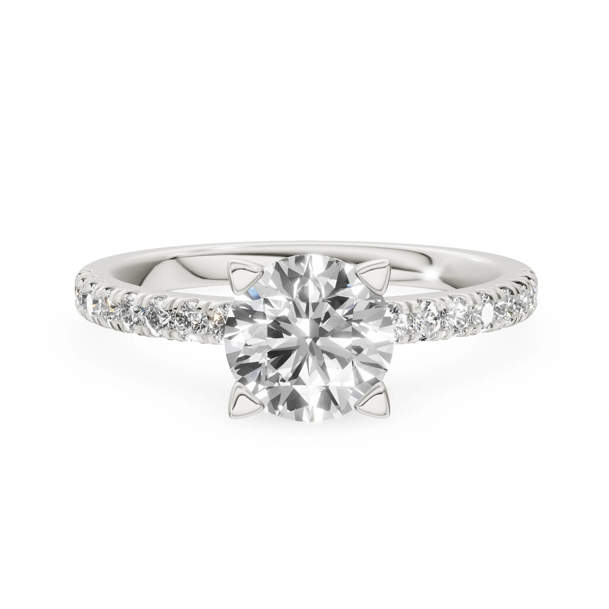 Gremari Seven Solis Verlobungsring aus Weißgold mit 1,00 ct Labordiamant – Round/Brilliant