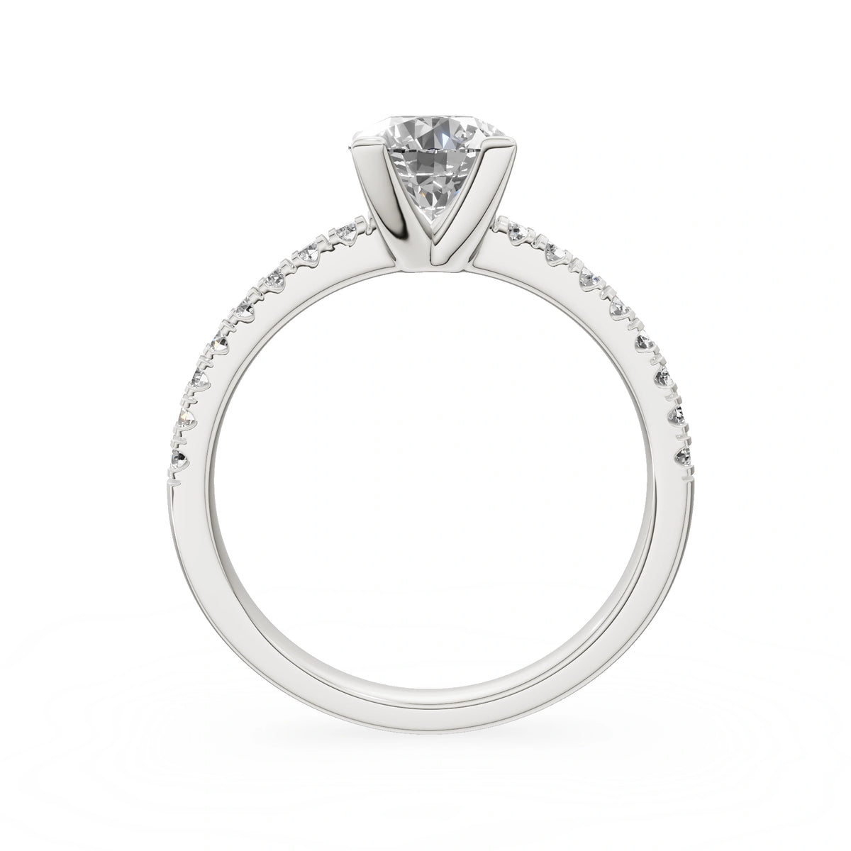 Gremari Seven Solis Verlobungsring aus Weißgold mit 1,00 ct Labordiamant – Round/Brilliant