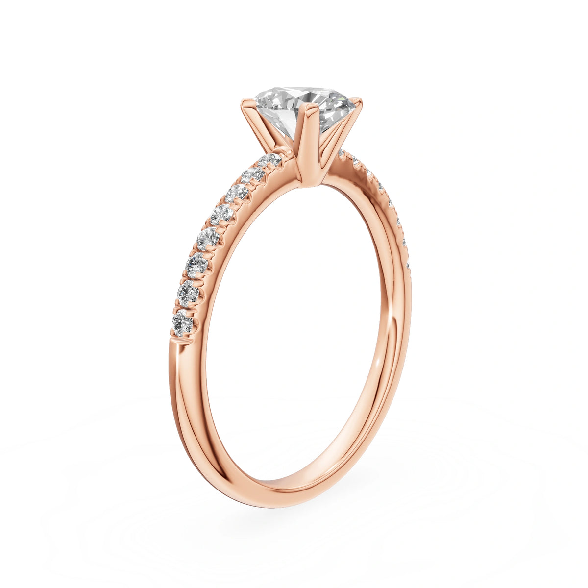 Gremari Seven Solis Verlobungsring aus Roségold mit 0,50 ct Labordiamant – Oval