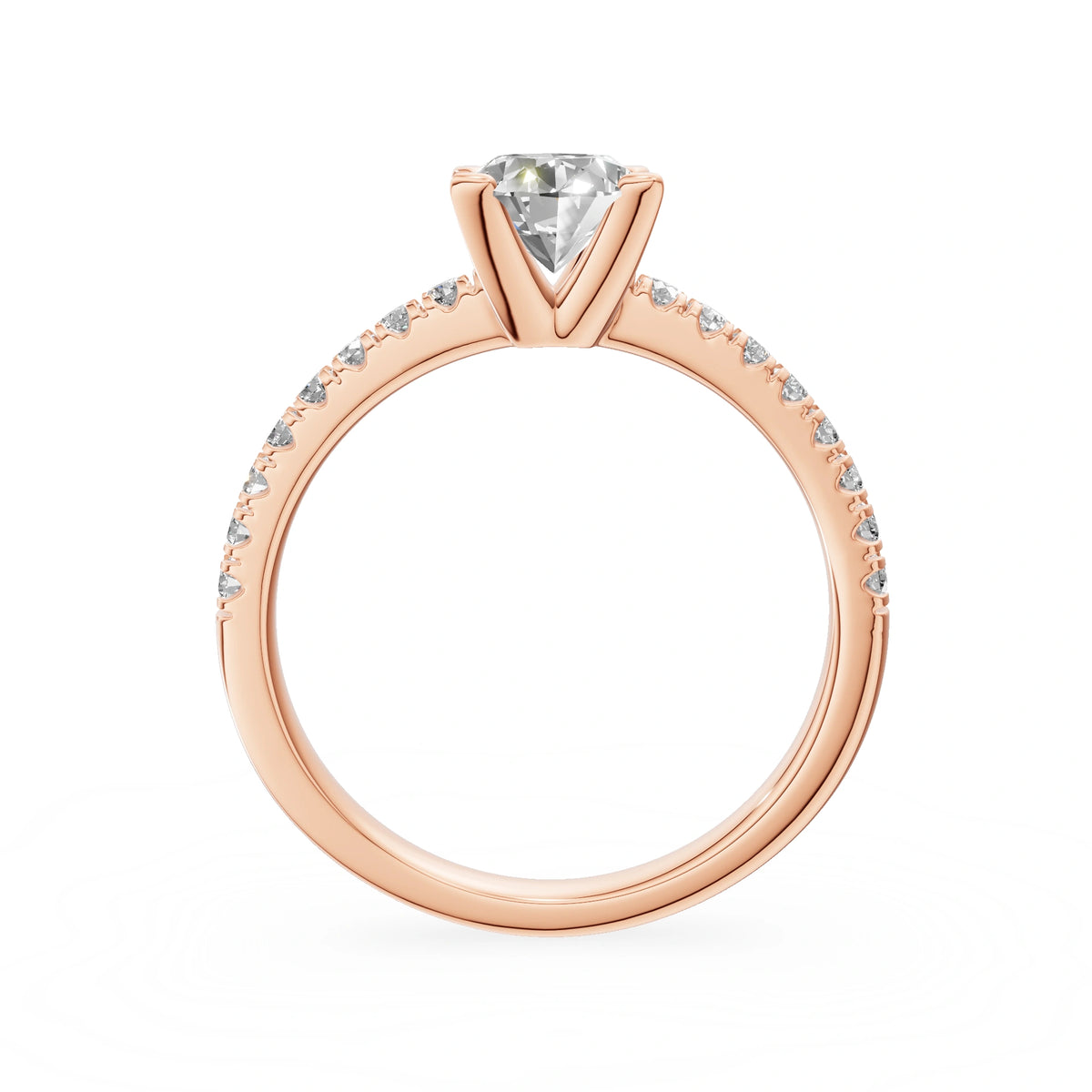 Gremari Seven Solis Verlobungsring aus Roségold mit 1,00 ct Labordiamant – Oval