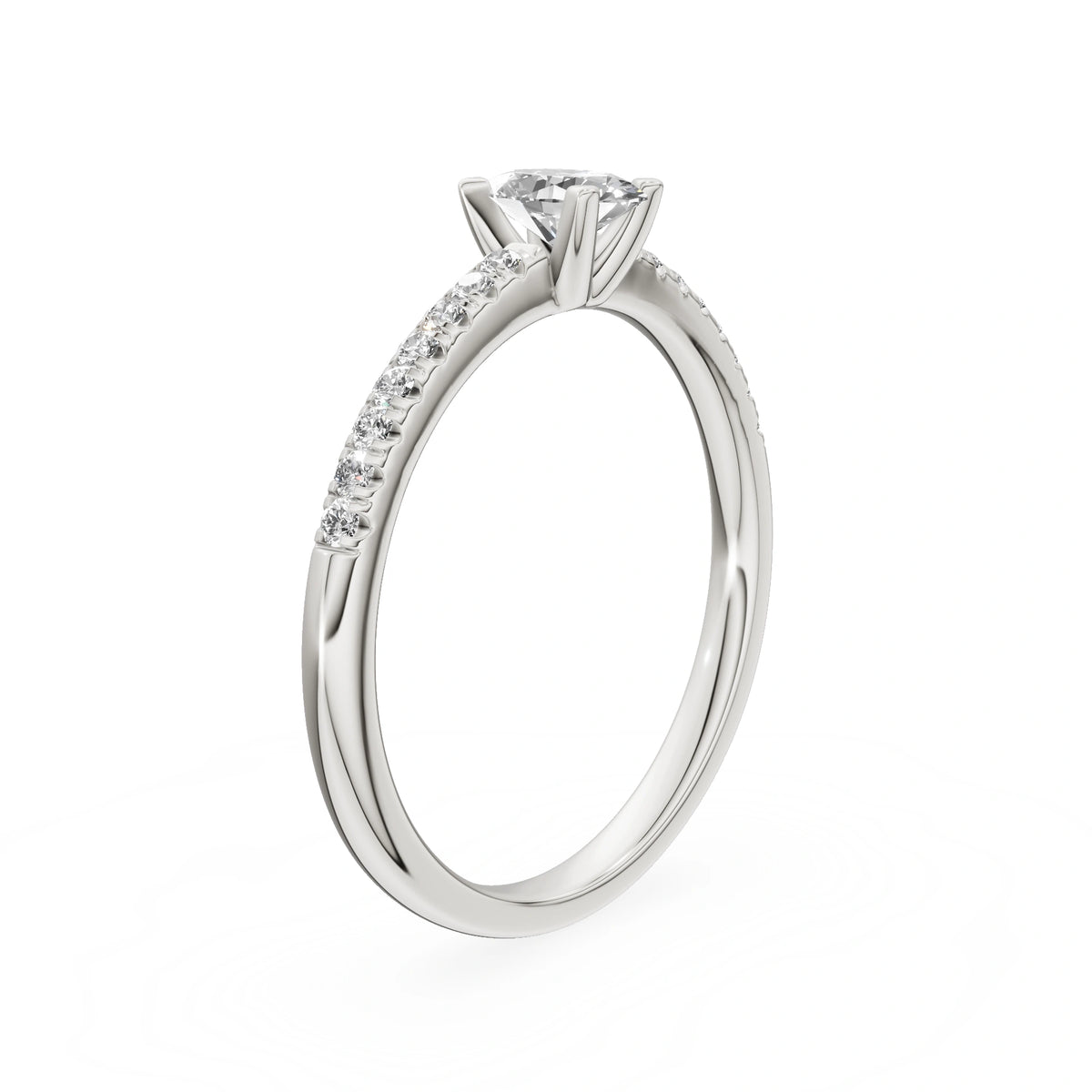 Gremari Seven Solis Verlobungsring aus Weißgold mit 0,30 ct Labordiamant – Oval