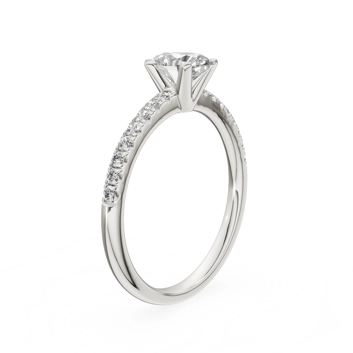 Gremari Seven Solis Verlobungsring aus Weißgold mit 0,50 ct Labordiamant – Oval
