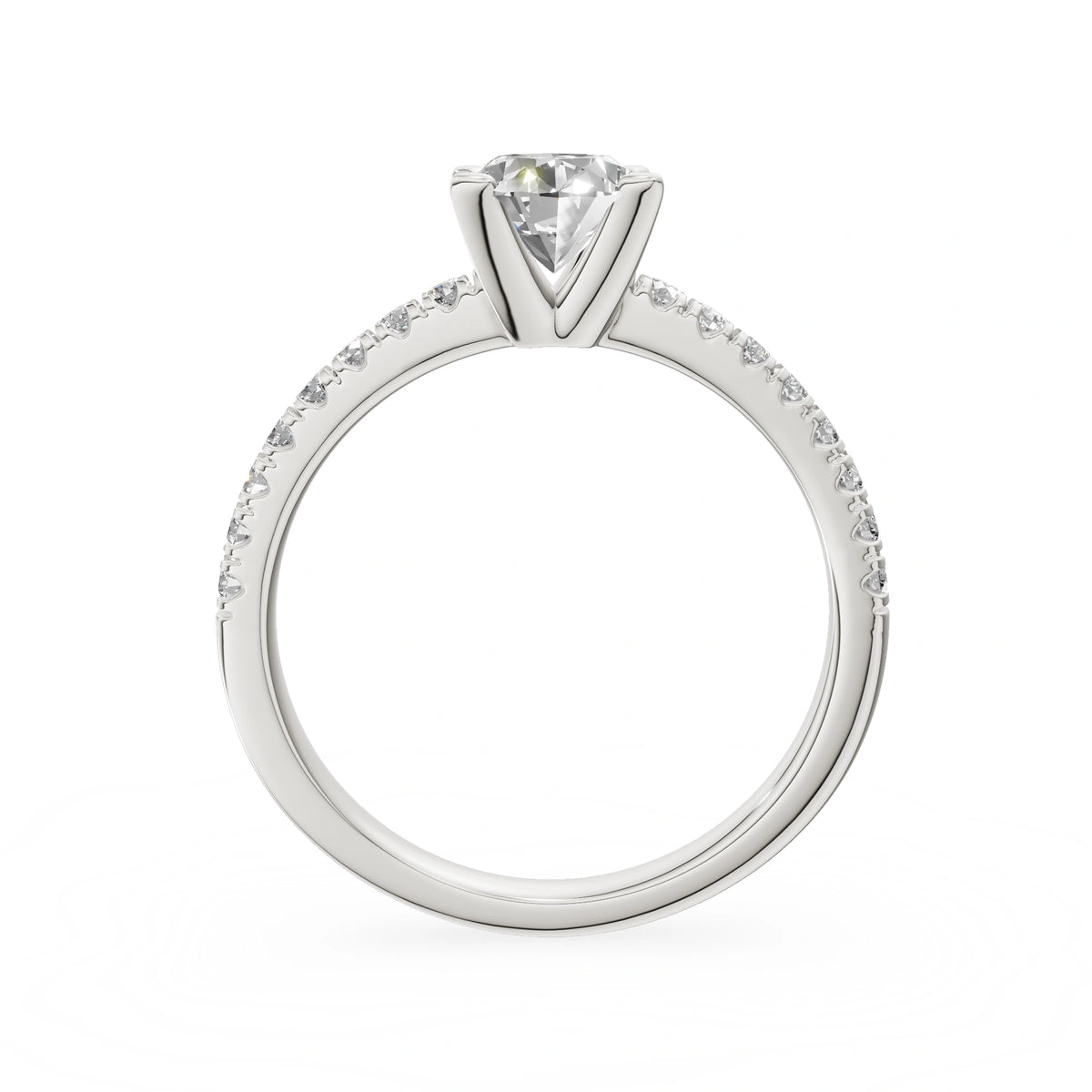 Gremari Seven Solis Verlobungsring aus Weißgold mit 1,00 ct Labordiamant – Oval