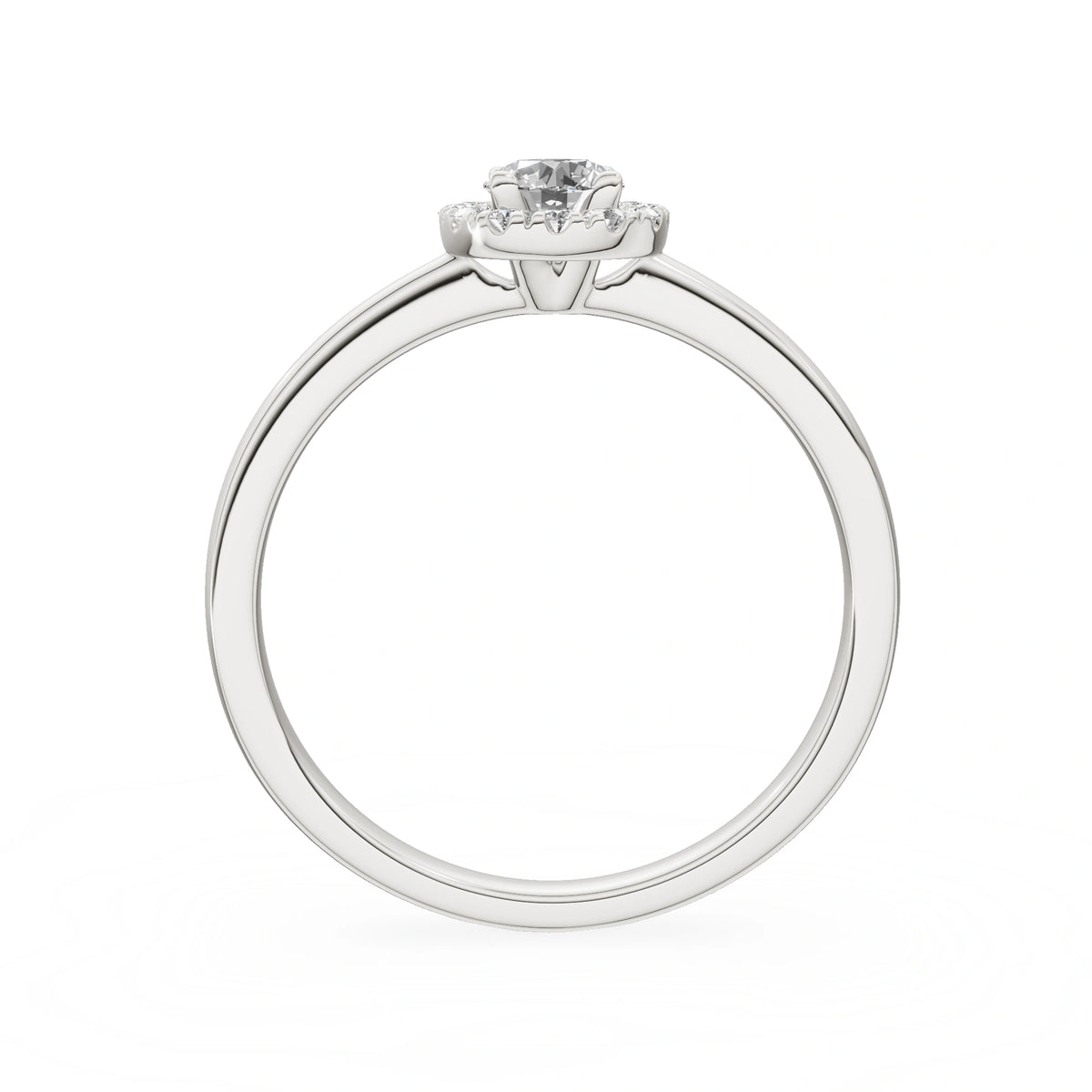 Gremari Seven Aura Verlobungsring aus Weißgold mit 0,30 ct Labordiamant – Round/Brilliant