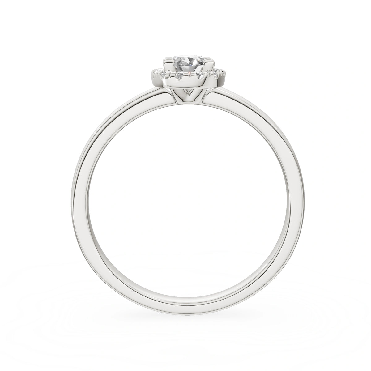 Gremari Seven Aura Verlobungsring aus Weißgold mit 0,30 ct Labordiamant – Oval