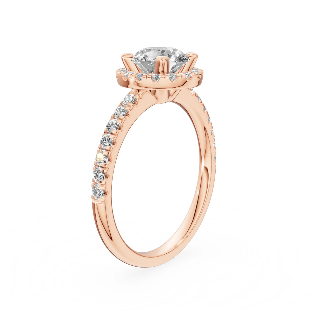 Gremari Seven Icon Verlobungsring aus Roségold mit 1,00 ct Labordiamant – Round/Brilliant