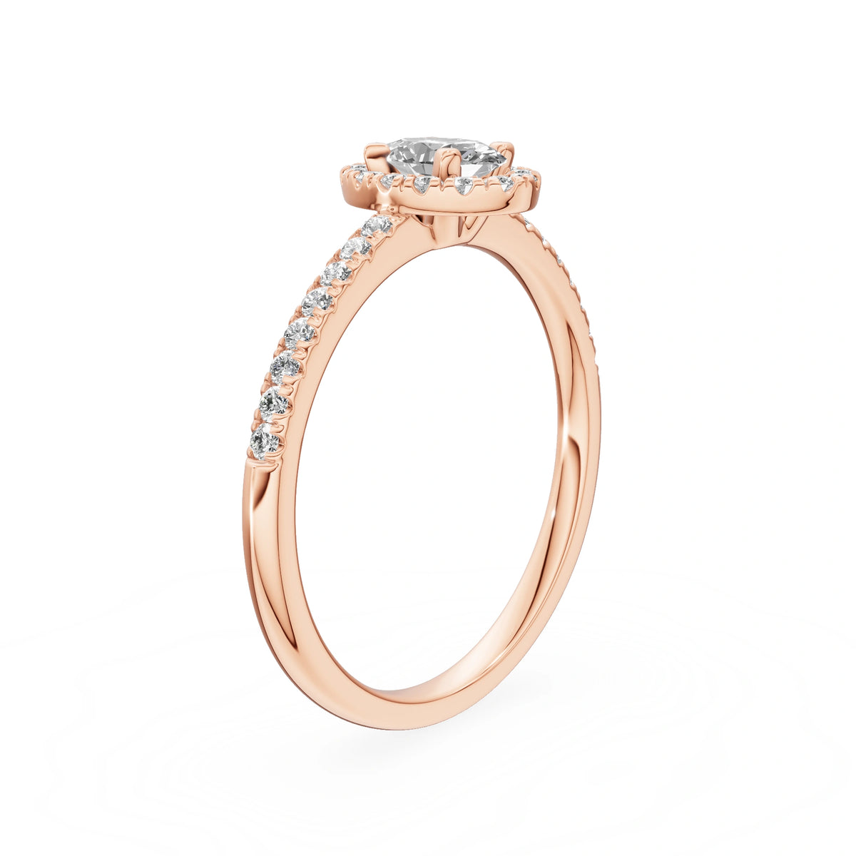Gremari Seven Icon Verlobungsring aus Roségold mit 0,30 ct Labordiamant – Oval