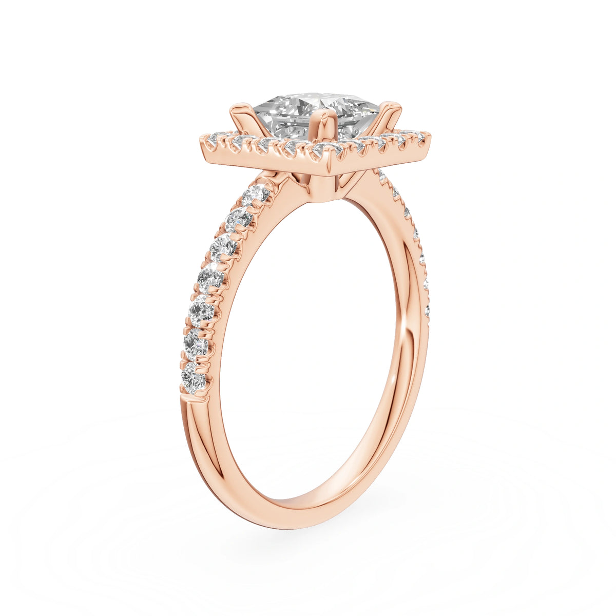 Gremari Seven Icon Verlobungsring aus Roségold mit 1,00 ct Labordiamant – Princess