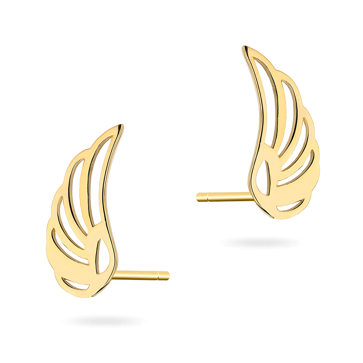 goldene Ohrstecker Flügel k-gw-1009-585