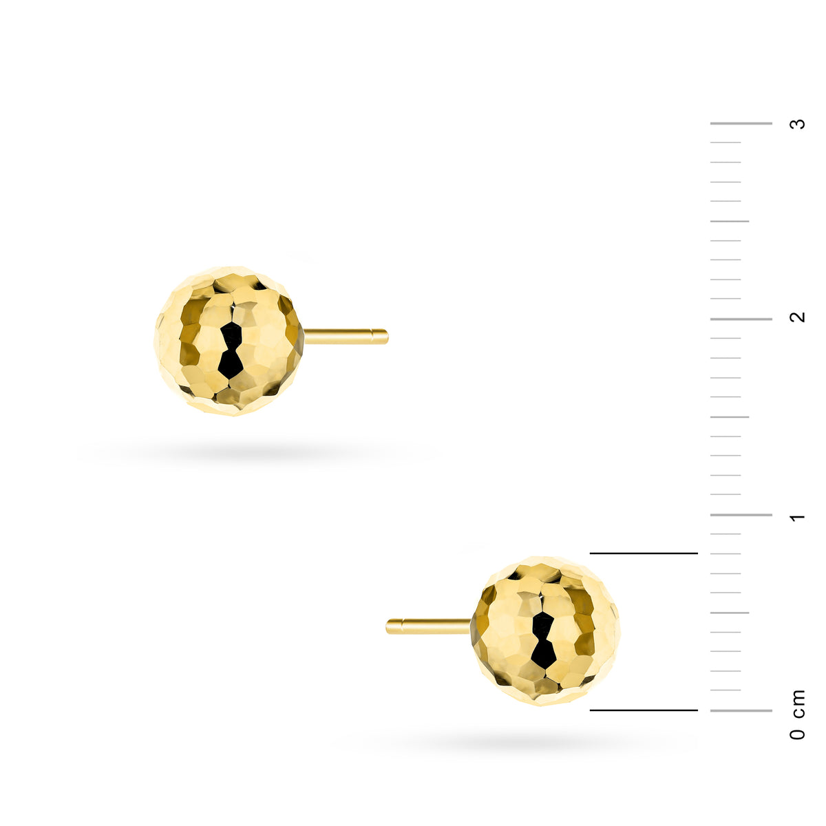 goldene Ohrstecker mit Perlen k-gw-1033-585