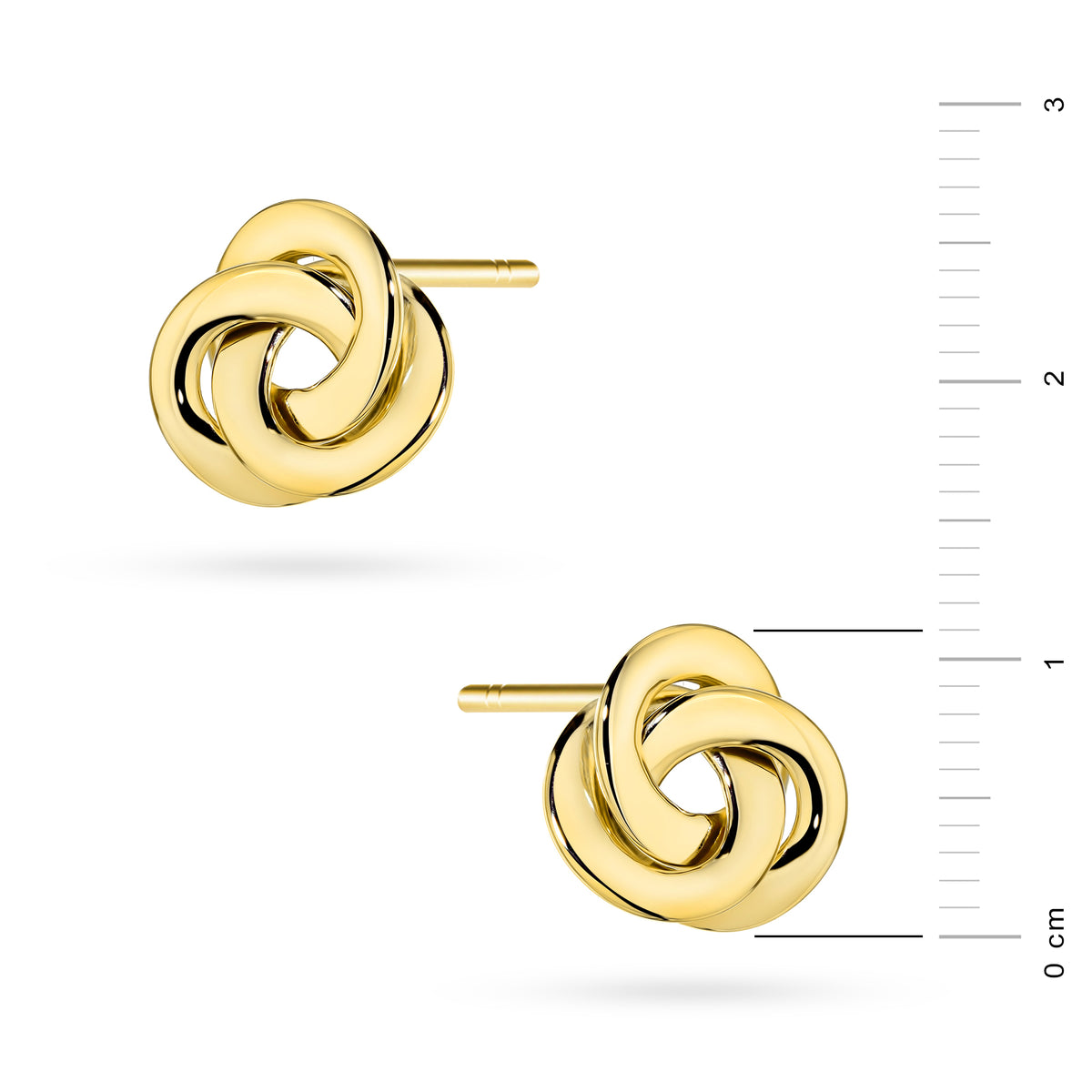 goldene Ohrstecker Kreise k gw 1045 585