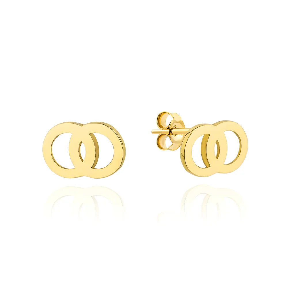 goldene Ohrstecker Kreise k gw 119 585