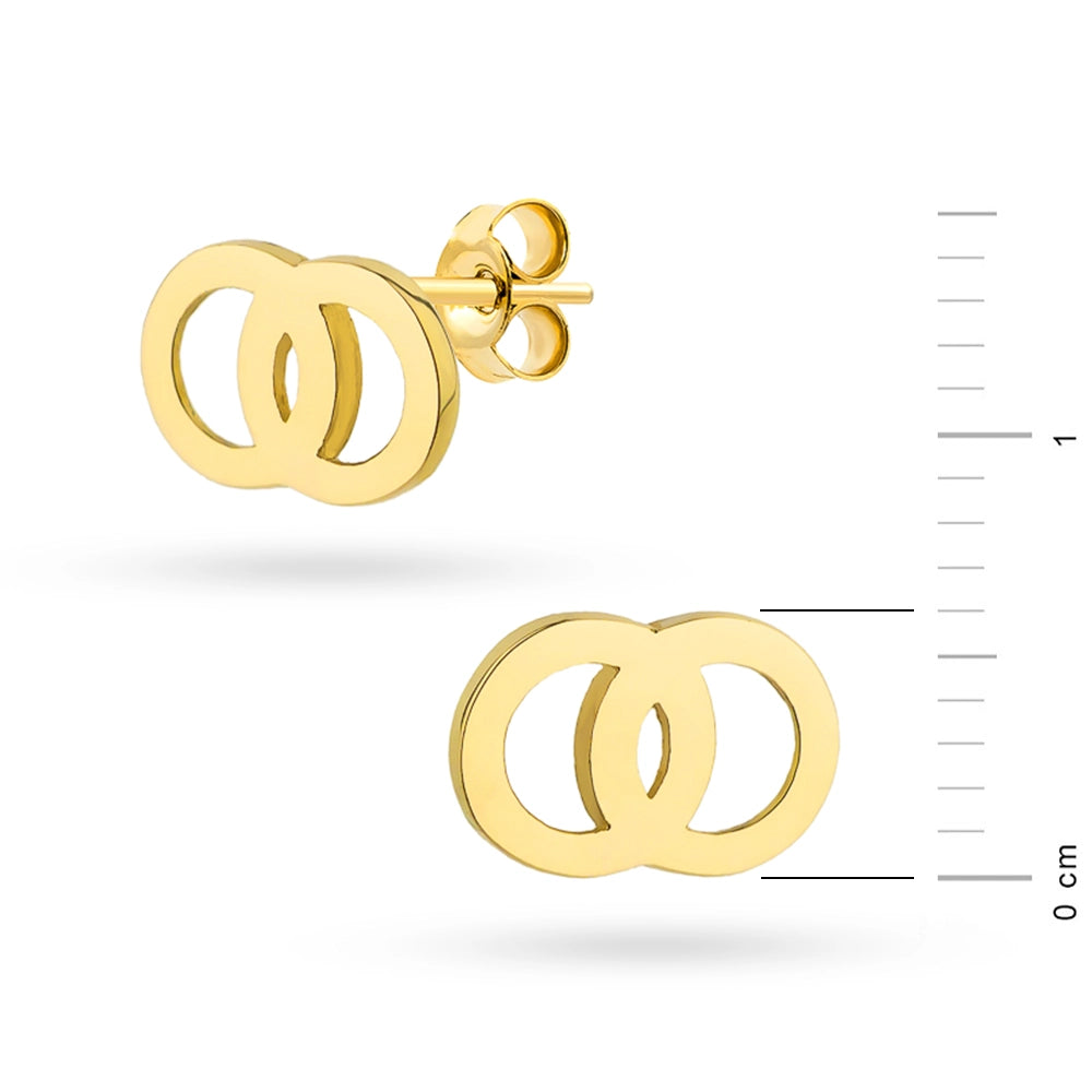 goldene Ohrstecker Kreise k gw 119 585