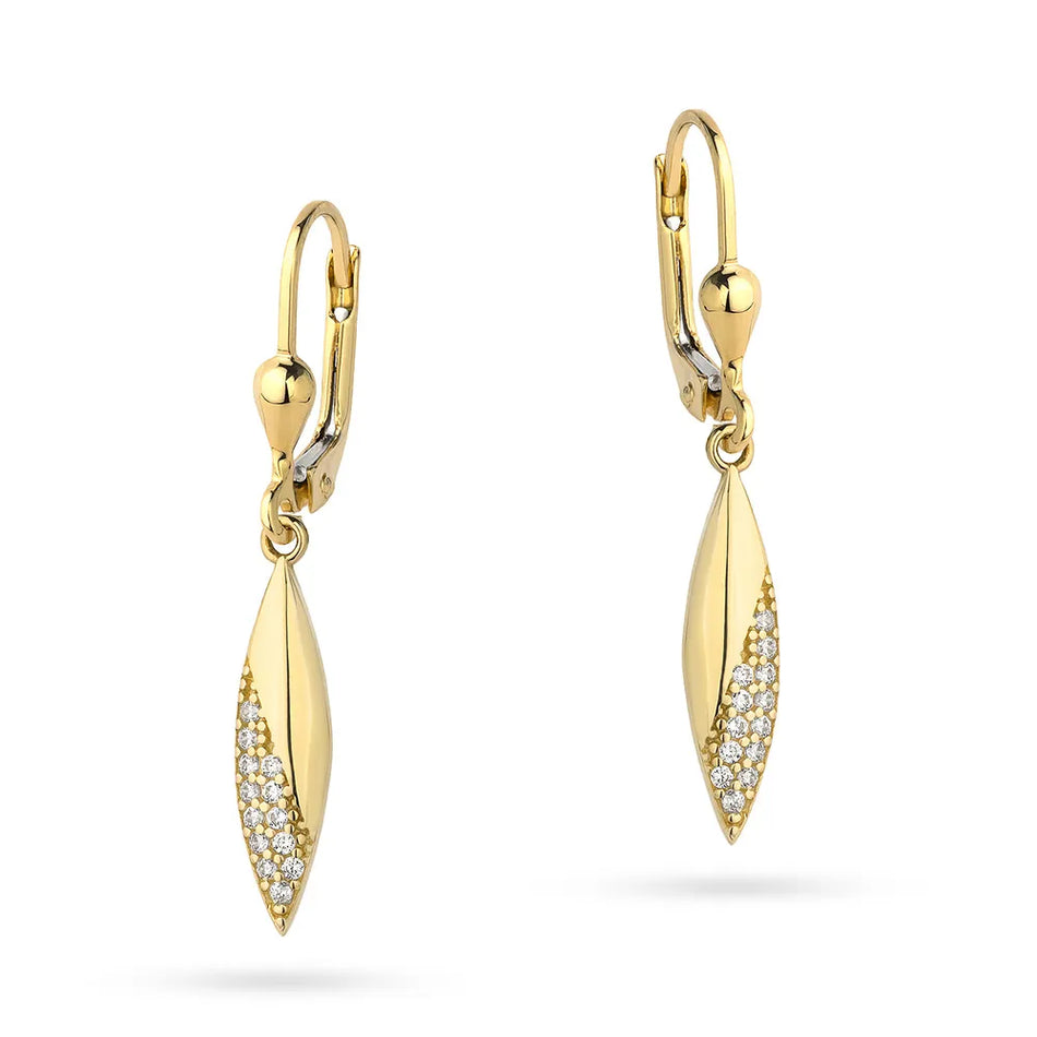 gold-earrings-with-english-clasp-with-zirconia-teardrops-k-gw-366-585