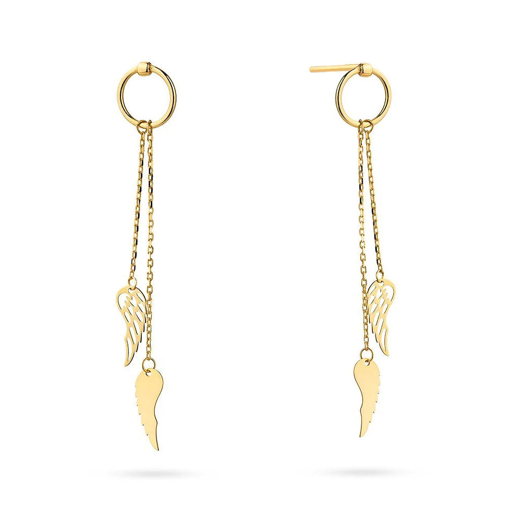 goldene Ohrstecker Boho K GW 464 14K 585