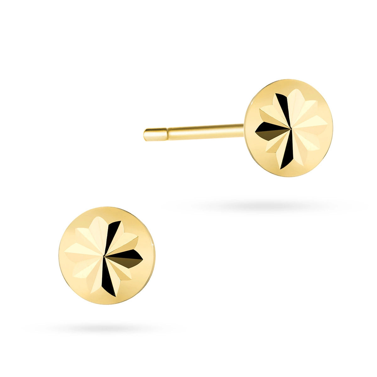 goldene Ohrstecker Blume K GW 585 585
