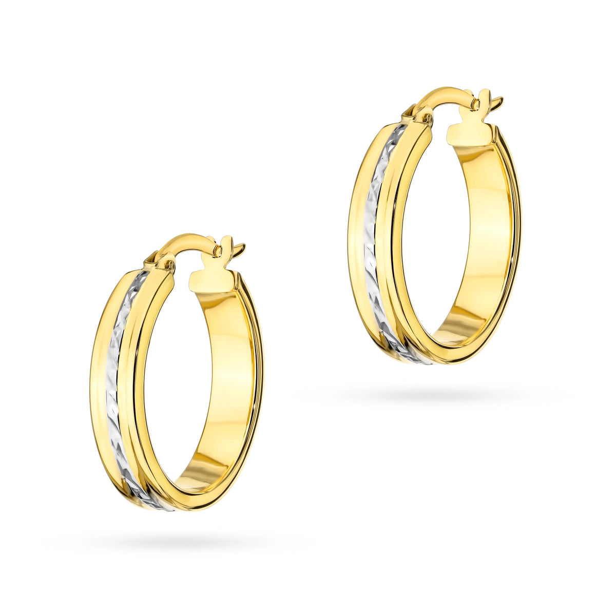 zweifarbige Gold-Creolen-Ohrringe-k-gw-711-585