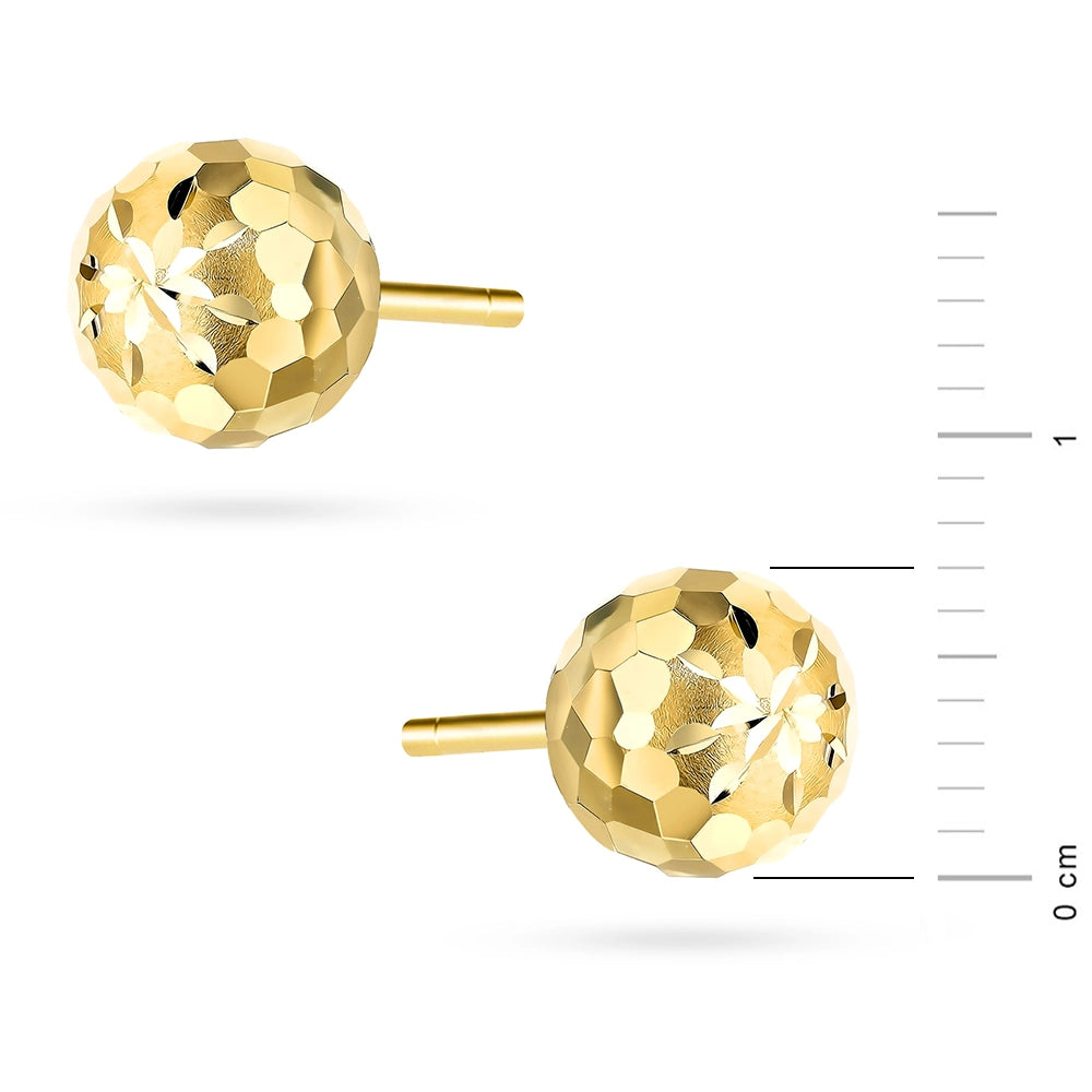 goldene Ohrstecker Blume K GW 716 585