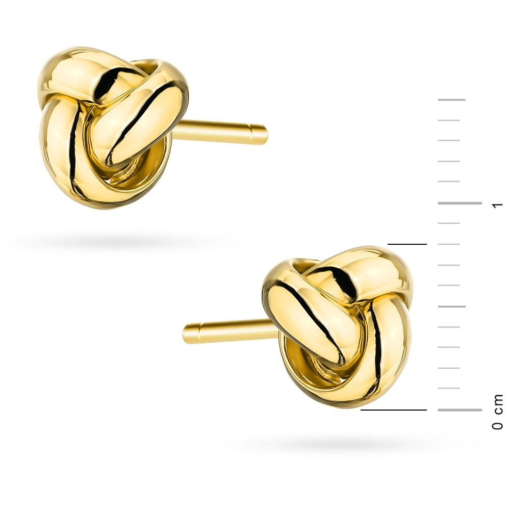 goldene Ohrstecker Knoten K GW 735 585