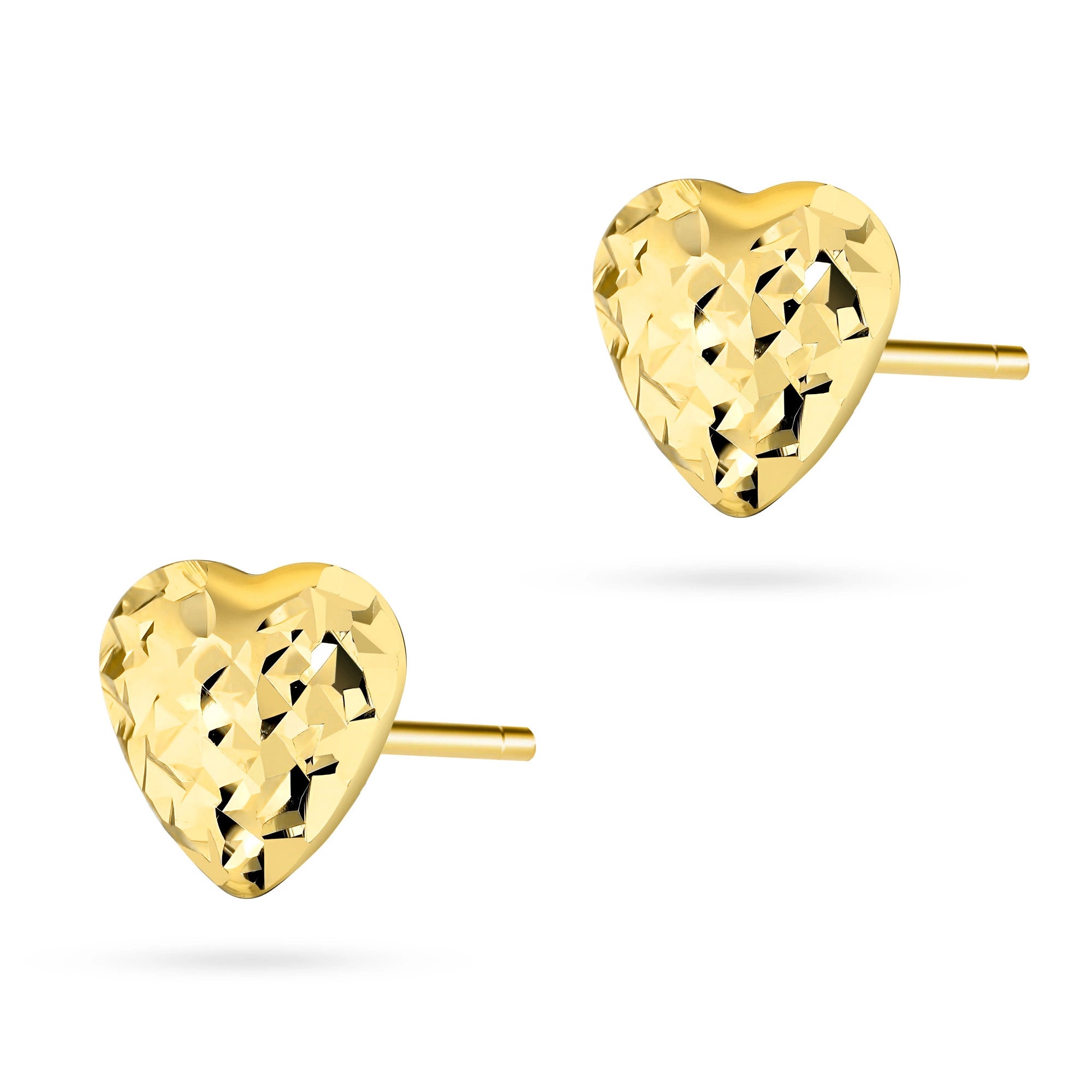 goldene Ohrstecker mit Herzen k gw 781 585