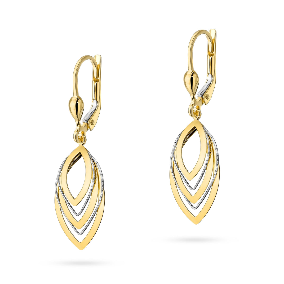 zweifarbige-gold-englischer-verschluss-ohrringe-k-gw-844-14k-585