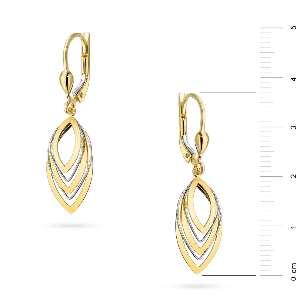 two-color-gold-english-clasp-earrings-k-gw-844-14k-585