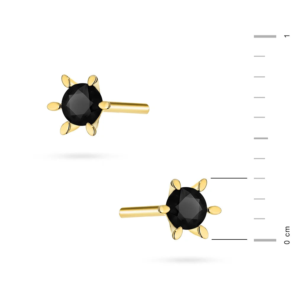 goldene Ohrstecker mit Zirkonia k gw 900 585