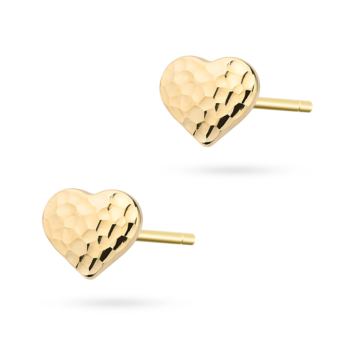 goldene Ohrstecker mit Herzen k gw 924 585
