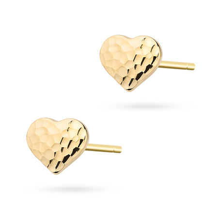 goldene Ohrstecker mit Herzen k gw 924 585