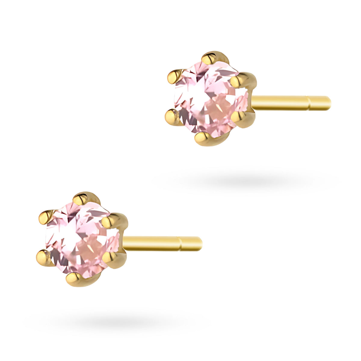 goldene Ohrstecker mit Zirkonia k gw 995 585