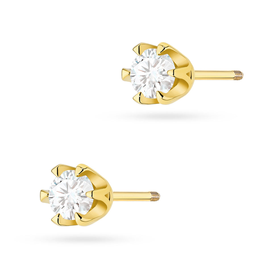 Gold Earrings with 0.30ct Diamonds