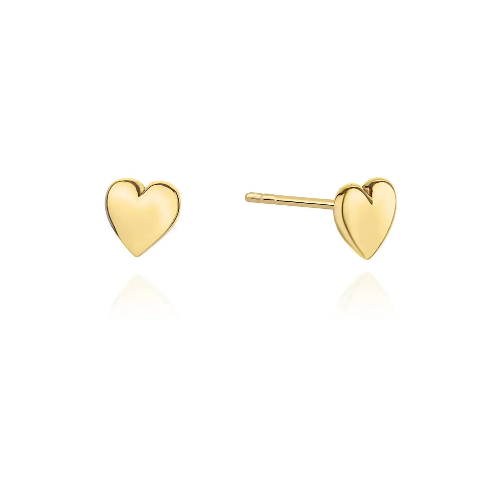 goldene Ohrstecker Herzen k042 333