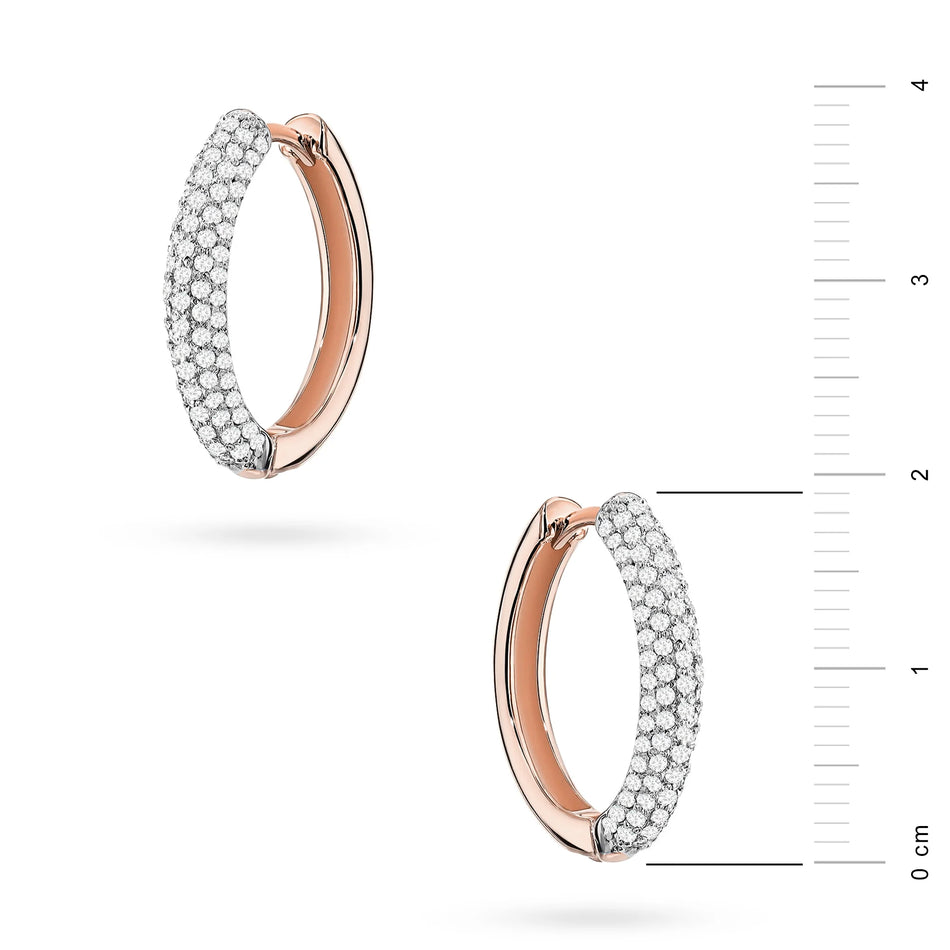 Goldohrringe mit 0,83 ct Diamanten