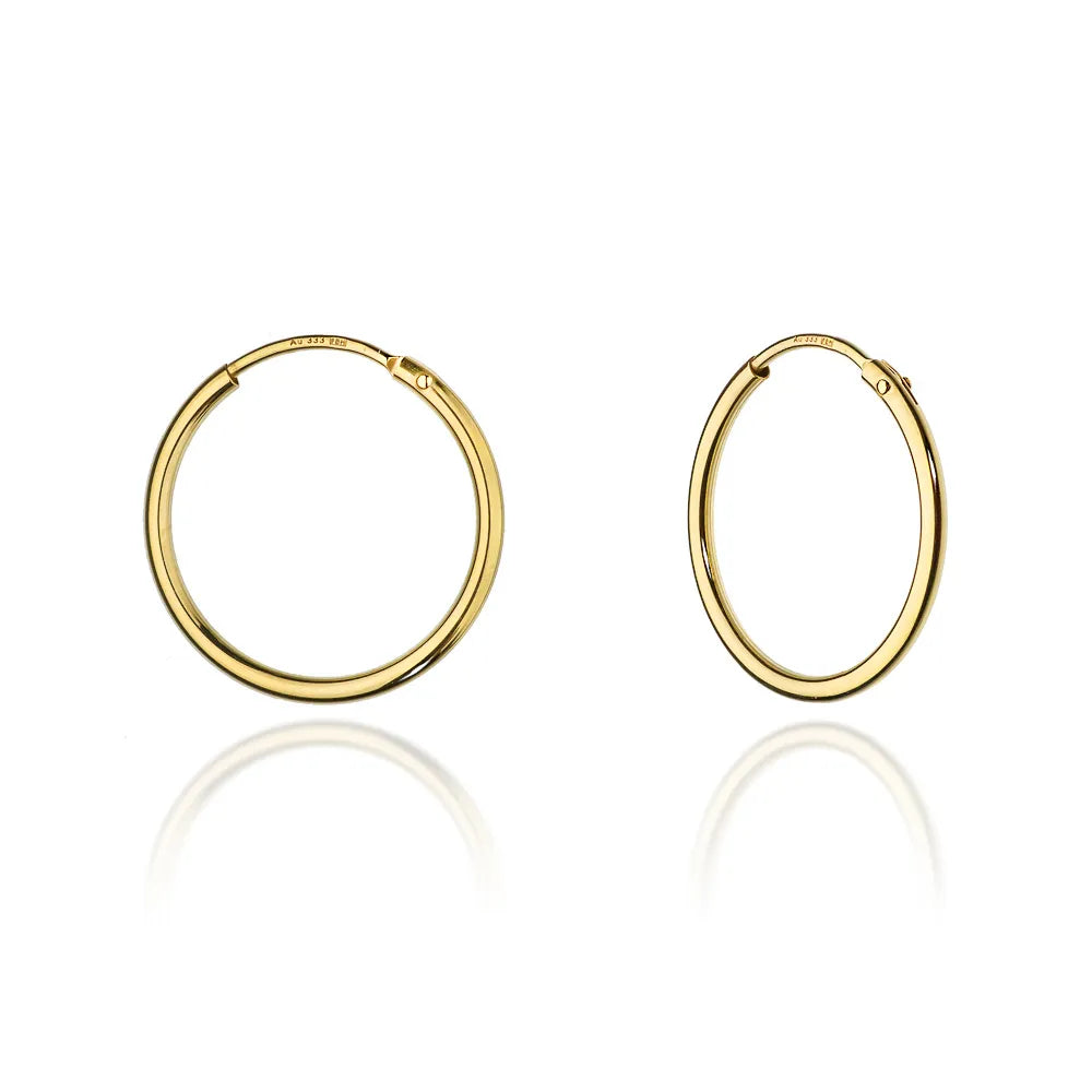 goldene Creolen-Ohrringe 2 cm k065 333