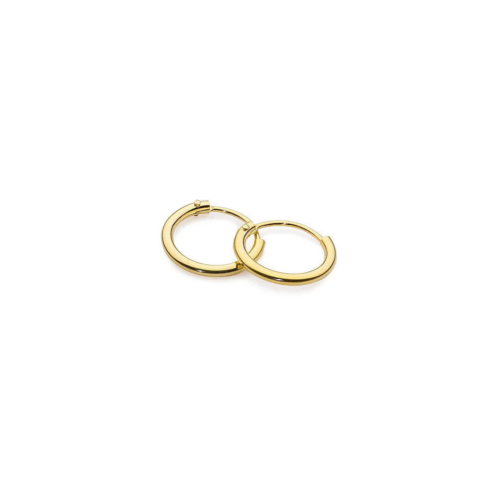 goldene Kreolen-Ohrringe 11 mm k075 14 Karat 585