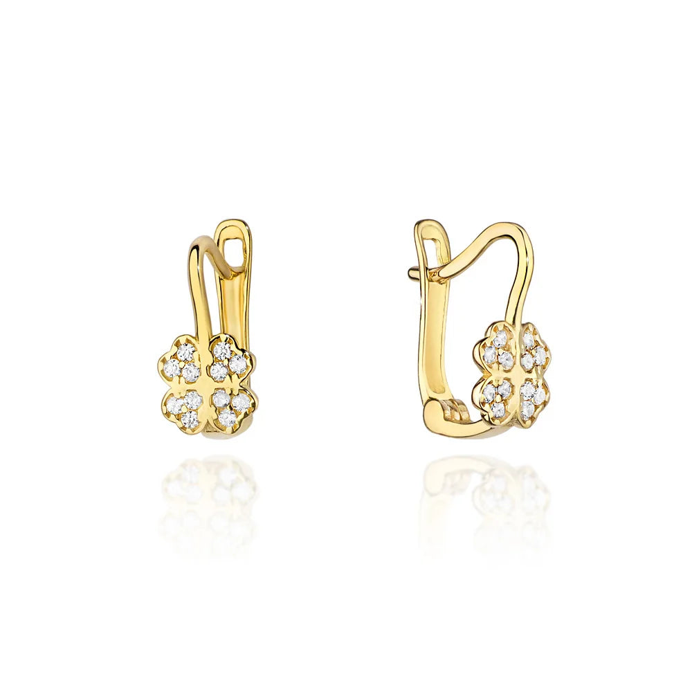 gold-english-clasp-earrings-with-zirconia-lucky-k082-14k-585