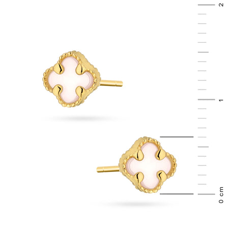 white-lucky-clover-stud-gold-earrings-k1302-585-b