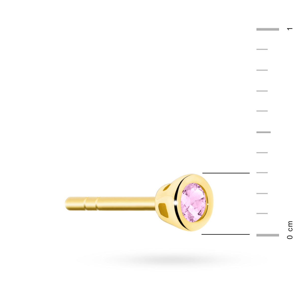 Ohrstecker aus Gold mit Zirkonia k1333 14k 585 r solo