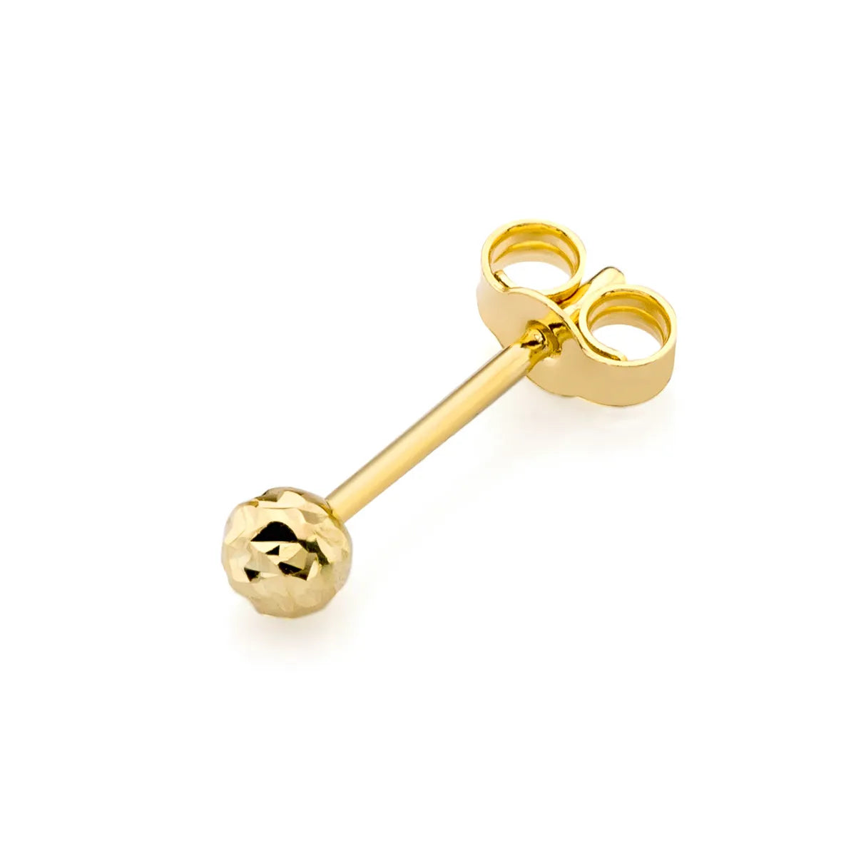 goldener einzelner Ohrstecker 3,8 mm k1401 333 solo