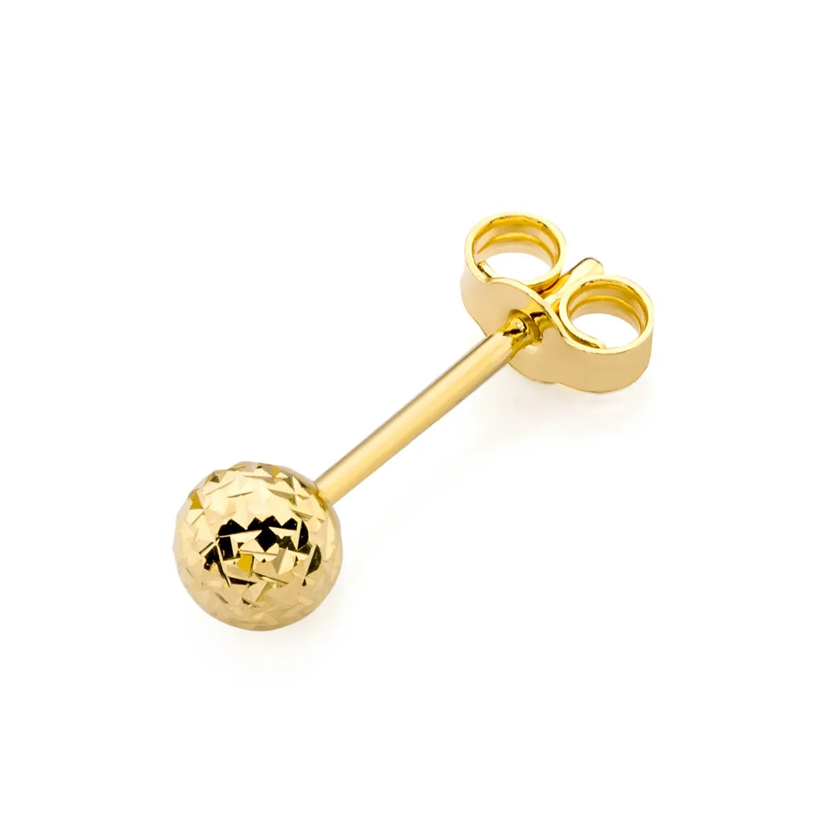 goldener einzelner Ohrstecker 3,8 mm k1401 333 solo