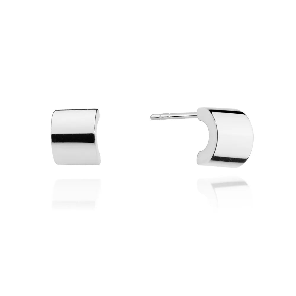 Breite Creolen aus Sterlingsilber