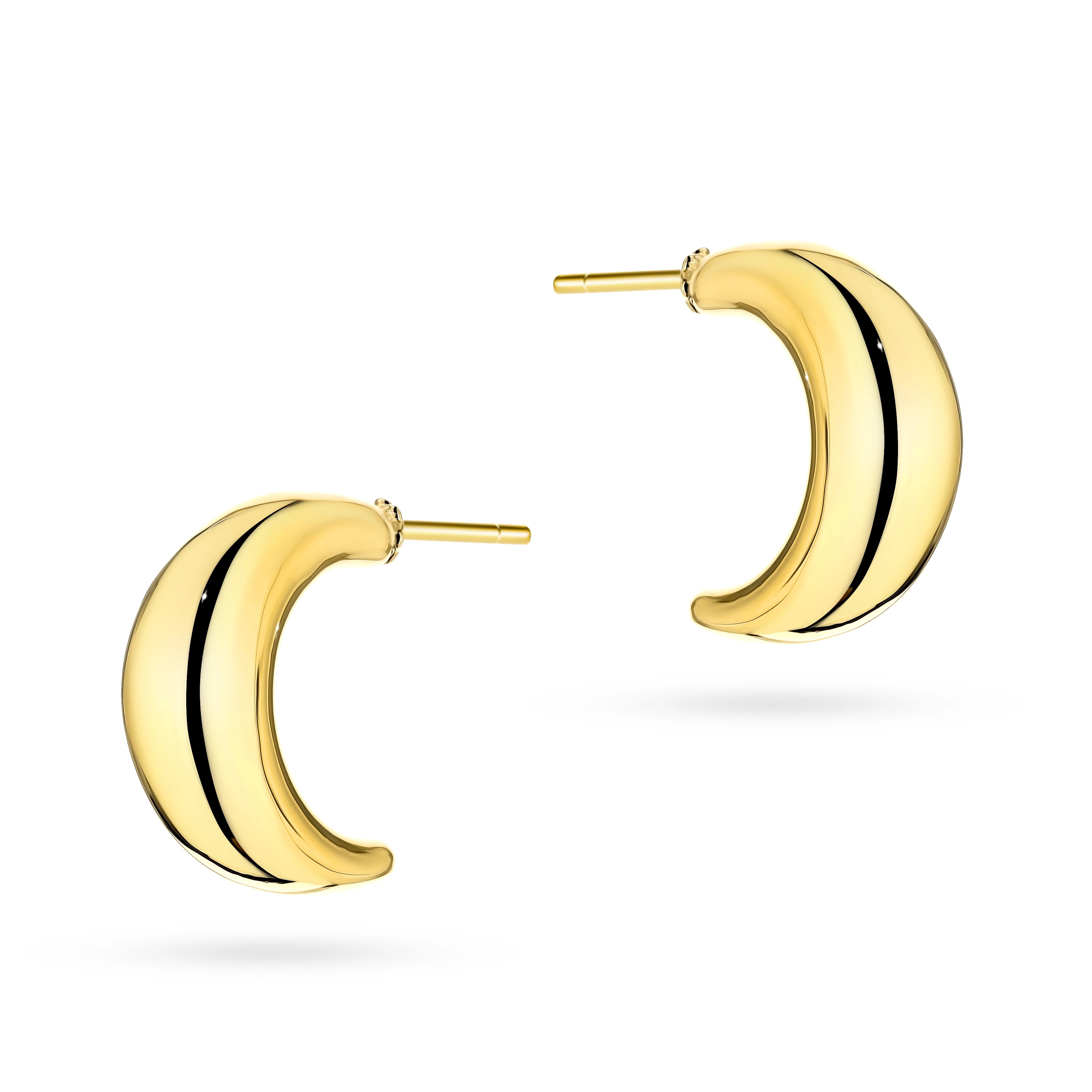 goldene Ohrstecker geometrisch k1767 14k 585