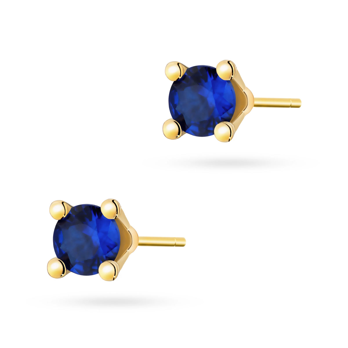 goldene Ohrstecker mit Zirkonia k1810 14k 585 g