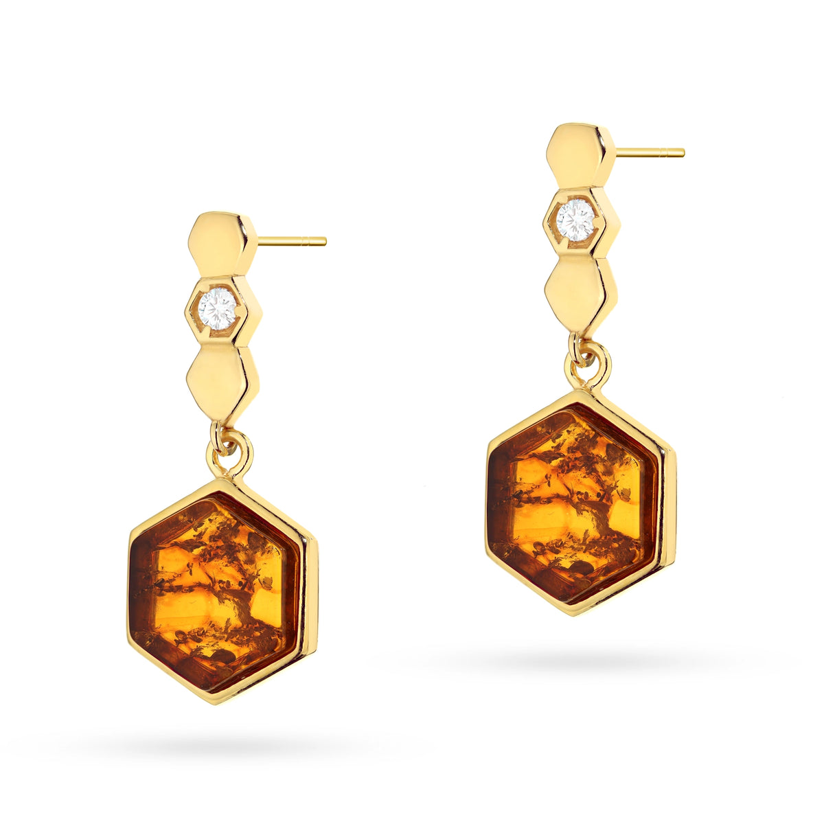 gold-plated-silver-stud-earrings-with-natural-amber-geometric-k1880-925-z