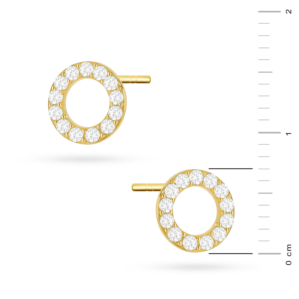 Ohrstecker aus Gold mit Zirkonia k1964-333-b