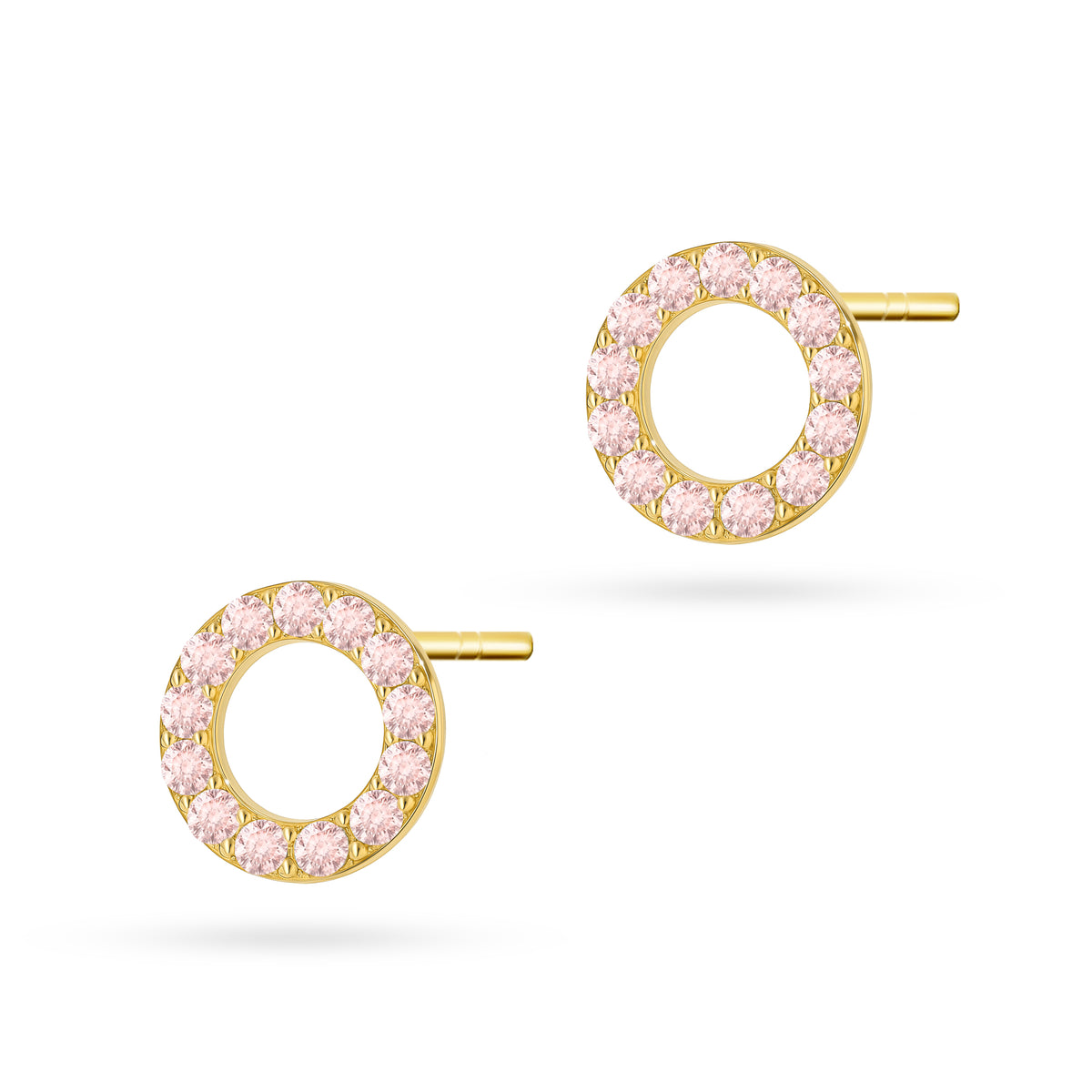 goldene Ohrstecker mit Zirkonia k1964 333 r