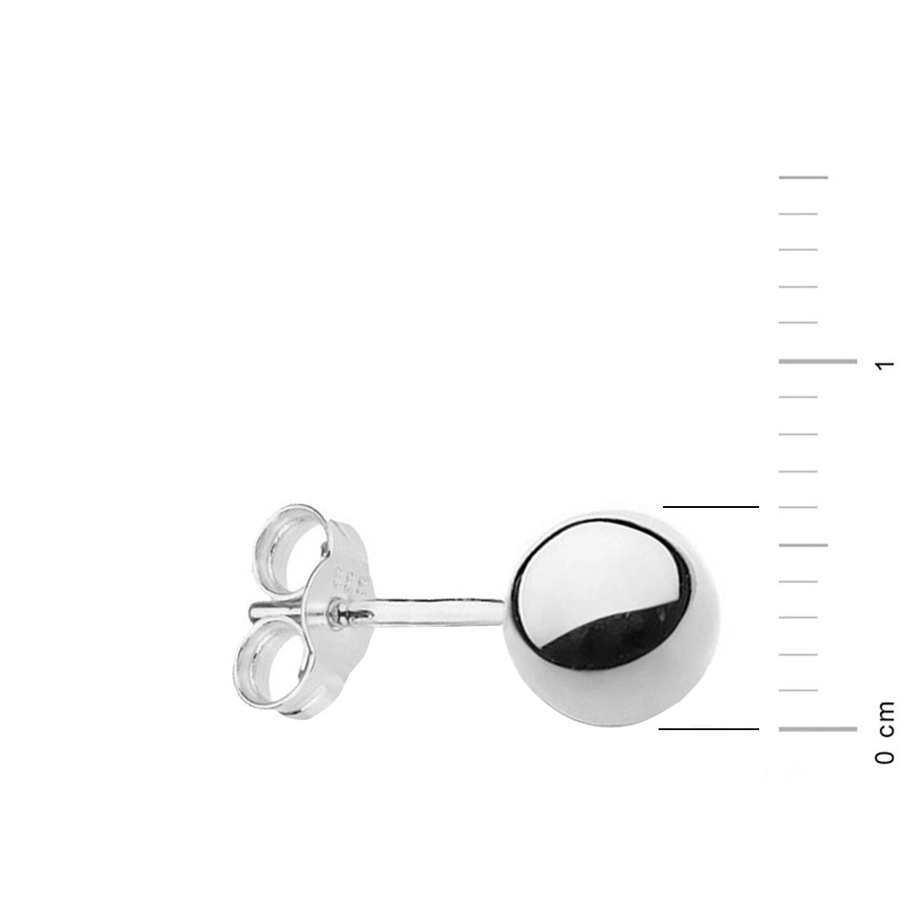 einzelner Silberstecker mit Perle